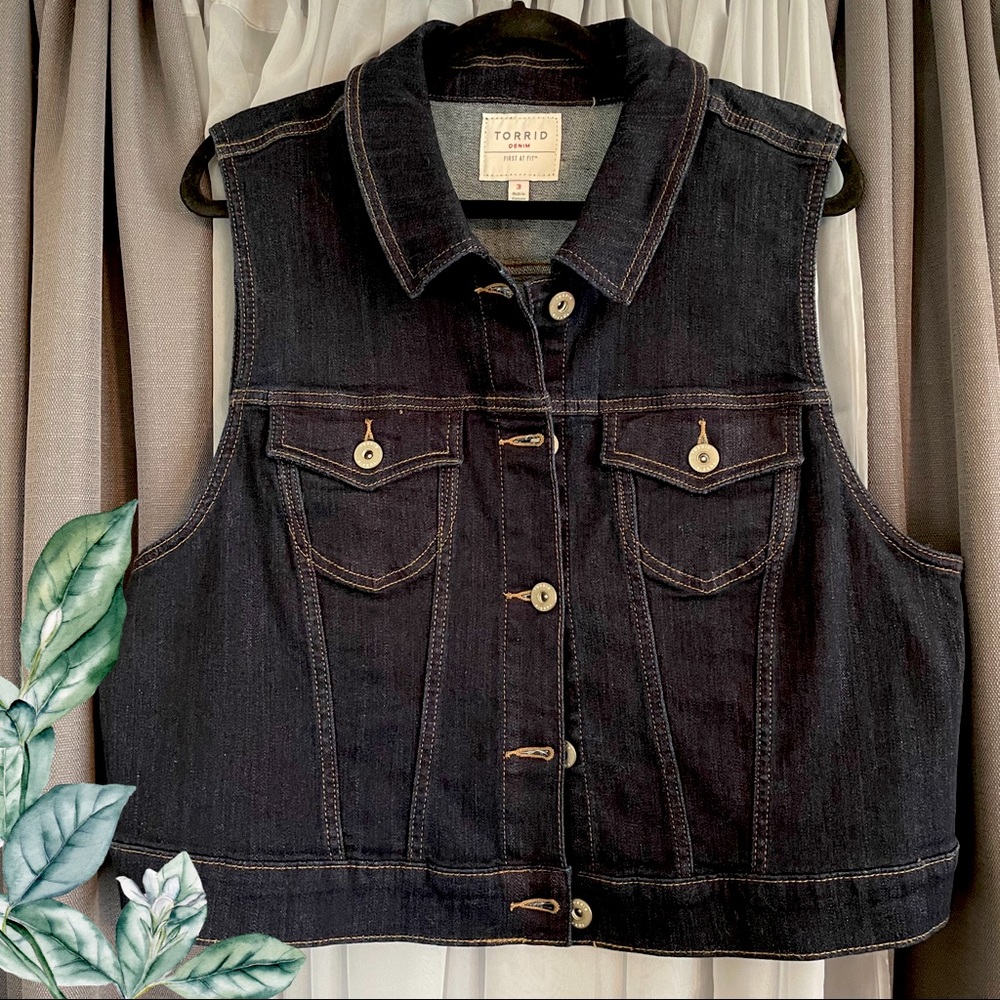 Torrid denim vest